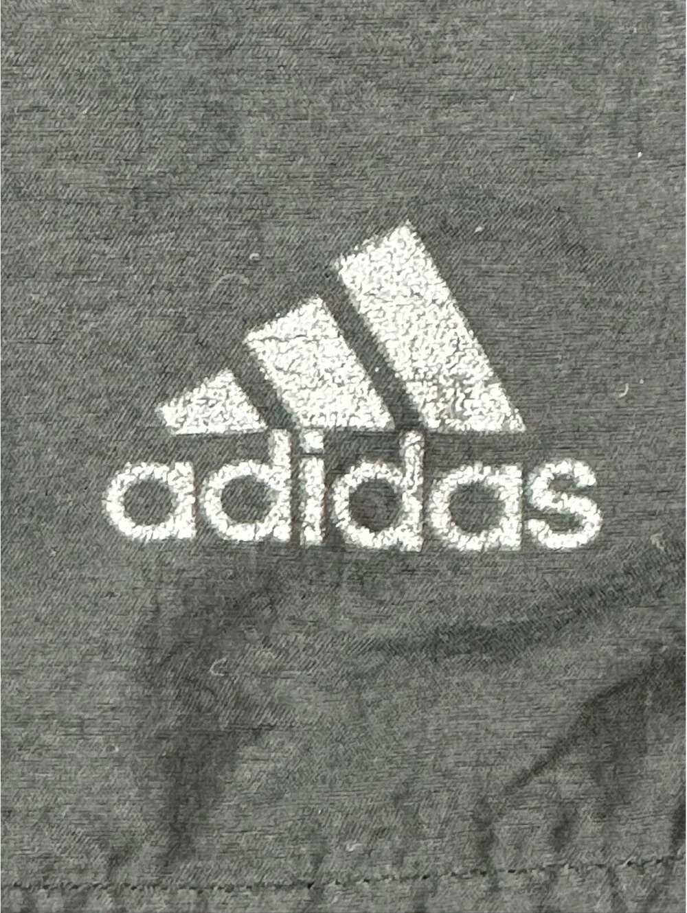 Vintage Y2K Adidas Running Shorts Mens Black 3 Stripe Nylon Lined Sz M